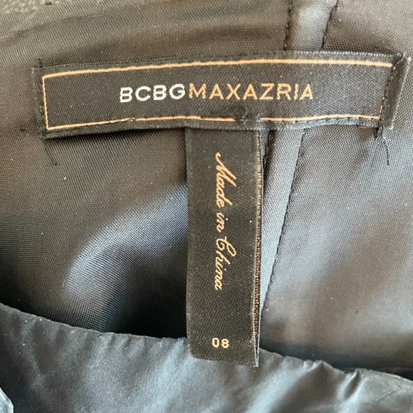 BCBG MAXAZRIA black ruffled cocktail dress - Picture 4 of 4